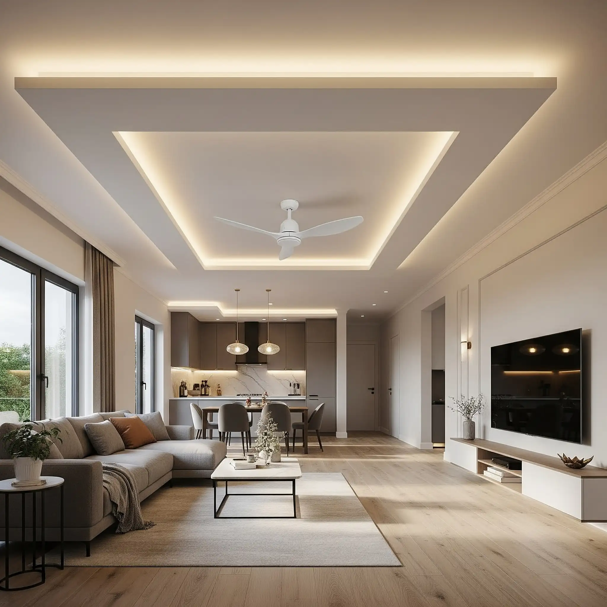 완성된 전주 거실 인테리어